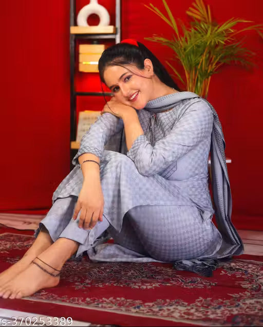 Grey Kurta set - RX07