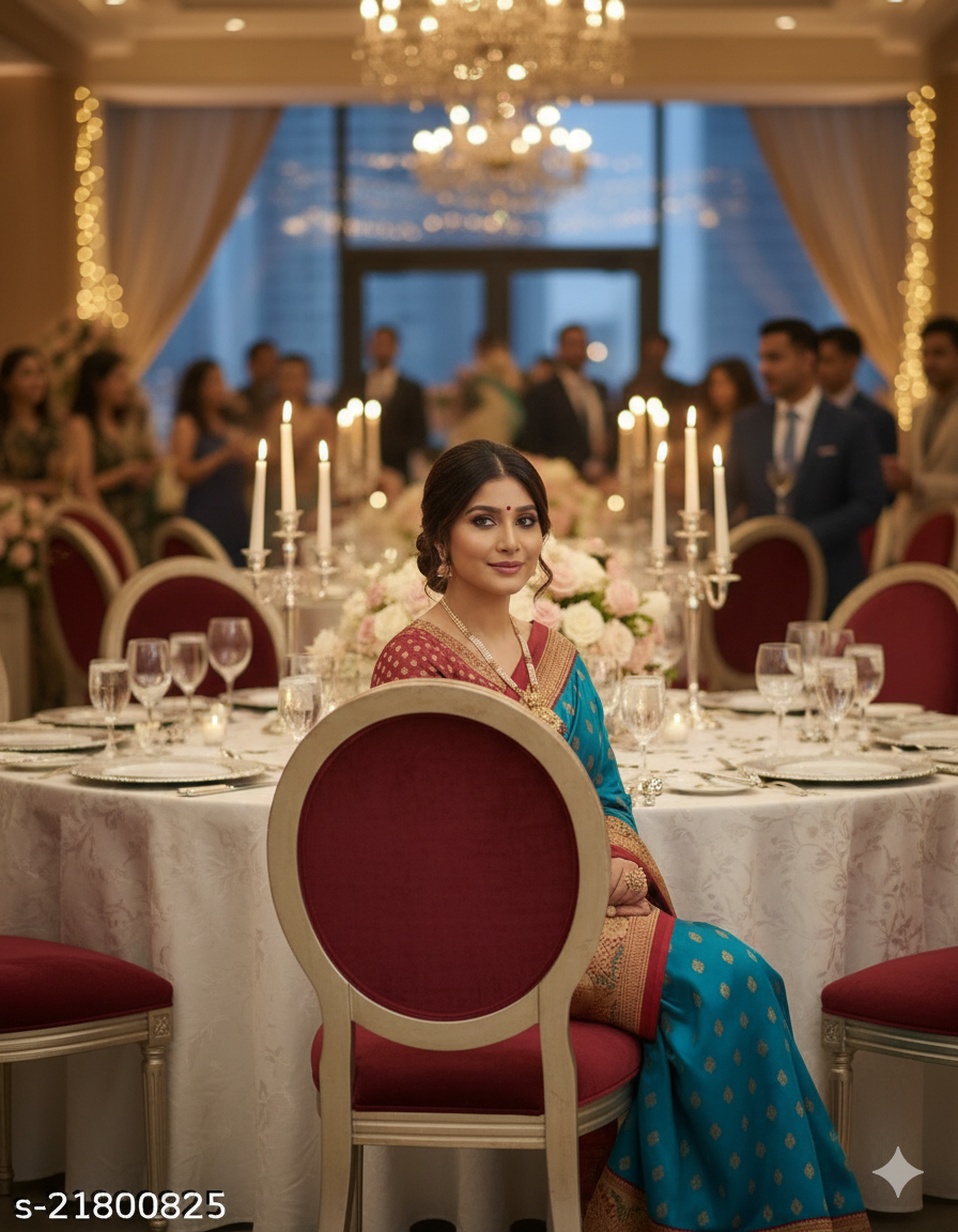 Blue & Gold Mysore Silk Saree with Rich Zari Work - RX21