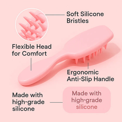 Multipurpose Silicone Scalp Massager Shampoo Brush