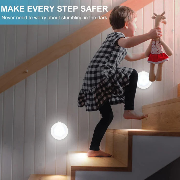 Round Shape 8 LED Motion Sensor Induction Led Light