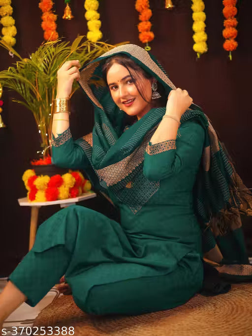 Green Kurta set - RX09