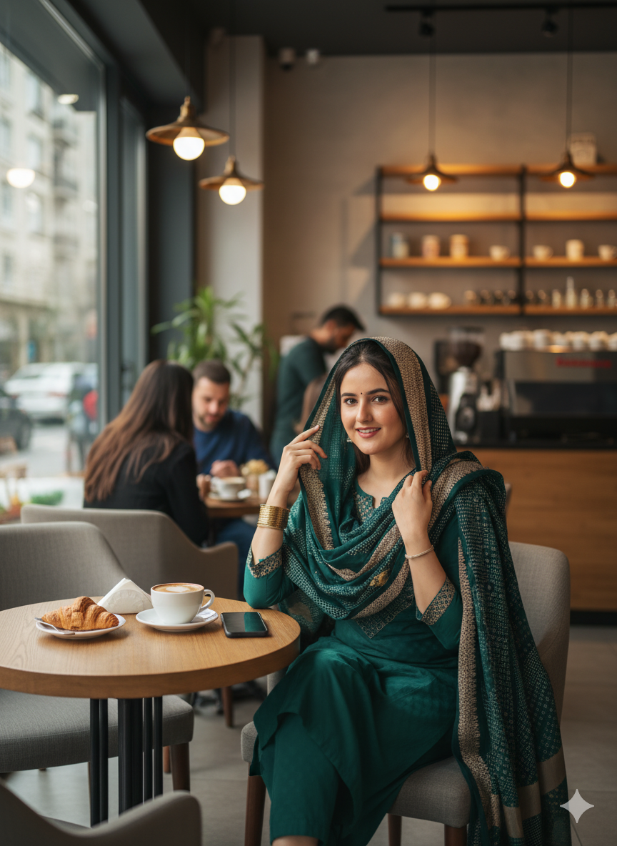 Green Kurta set - RX09