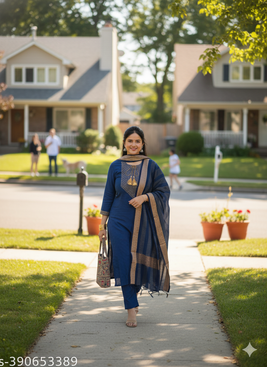 Grey Kurta set - RX08