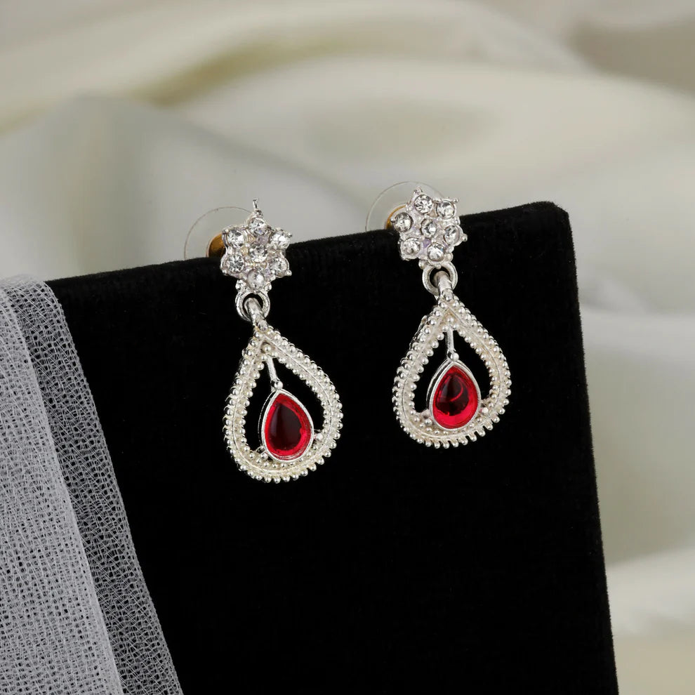 Rustic Oxidized Silver Emerald Scallop Choker Set | RX Consultant (RX48)