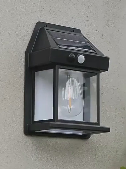 Solar Wall Lamp – Wireless Outdoor Light with Motion Sensor & 3 Modes