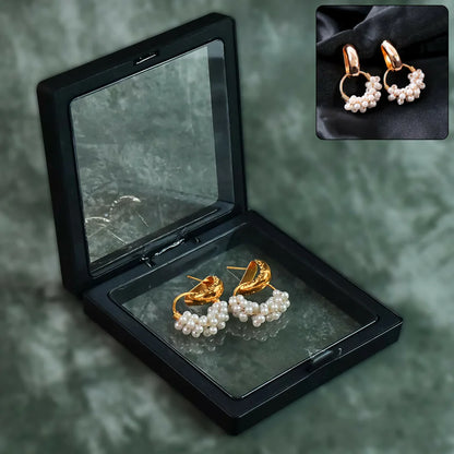 Pearl Beaded Hoop Earrings | RXConsultant (RX46)